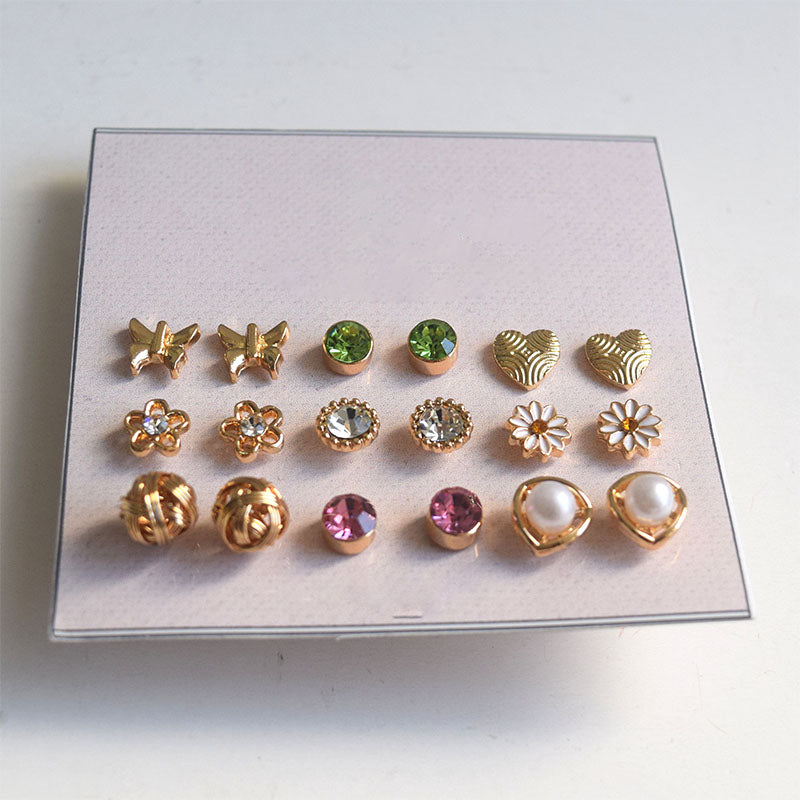 CHUANYANG  Earring set   A new trendy earring set with niche design and high-end feel