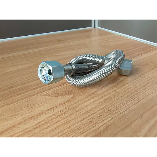 Shengjin Mute oil free air compressor inlet and outlet gas metal high pressure hose 3 minute thread 16mm, that is, 3/8 connector/pipe diameter Φ15mm(Price please ask customer service)