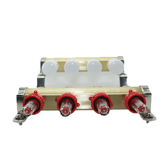 HUIBO  Copper flow meter water distributor HB-08317 1"