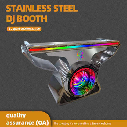 ShuaXin Stainless steel DJ booth Starting lot size 5(Price please ask customer service)Bar Lighted DJ Stands Disc Jockey Table