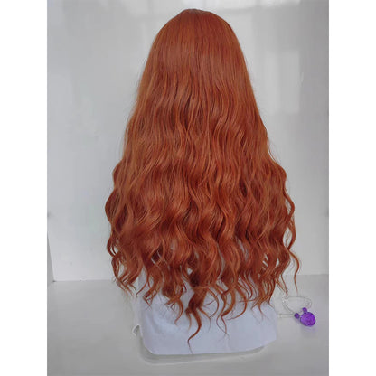 aoxuan Wig woman natural full head set long curly hair fluffy fashion simulation（Starting batch 100）Long curly hair natural full head wig