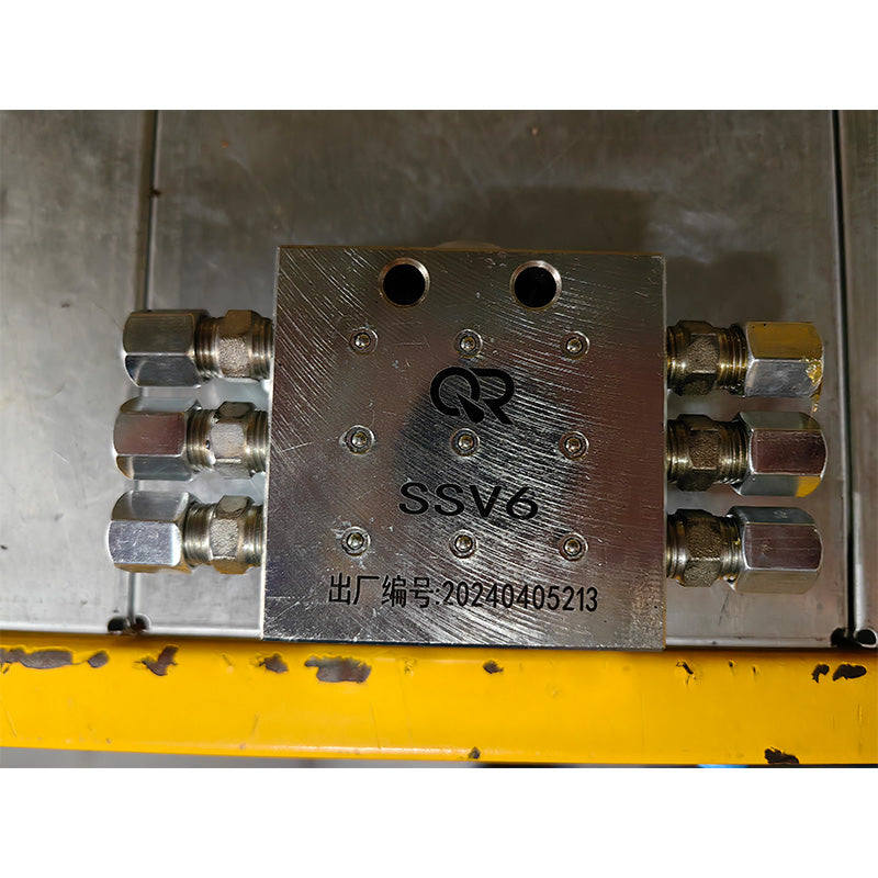 RUNHUA  SSV distributor-SSV-6  6-hole progressive oil distributor assembly grease distribution system accessories for drag pump