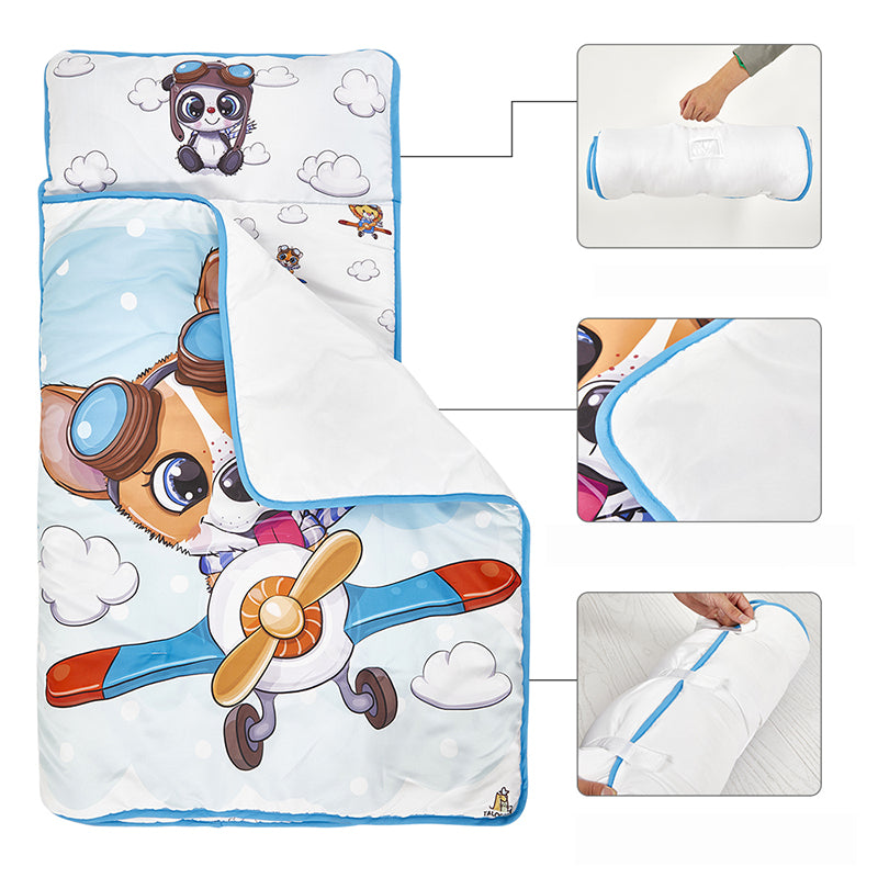 TIANXIU  Nap mat （53*116cm） 02  Cartoon design all-in-one anti-kick sleeping bag