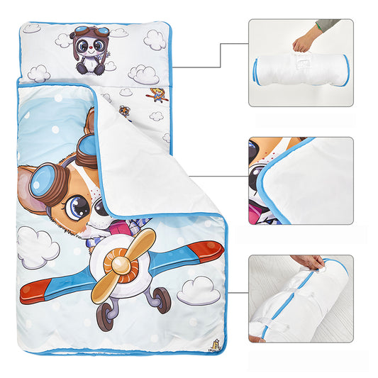 TIANXIU  Nap mat （53*116cm） 02  Cartoon design all-in-one anti-kick sleeping bag