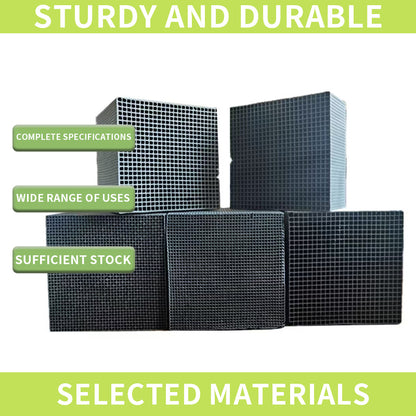 HuaJi Industrial waste gas treatment paint spray booth filtration honeycomb activated carbonStarting lot size 5 tons(Price please ask customer service)Environmental Protection Exhaust Gas Treatment