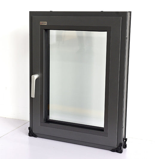 JIEJIE  66 series insulated bridge inverted window  PVC laminated glass soundproof window with inner opening