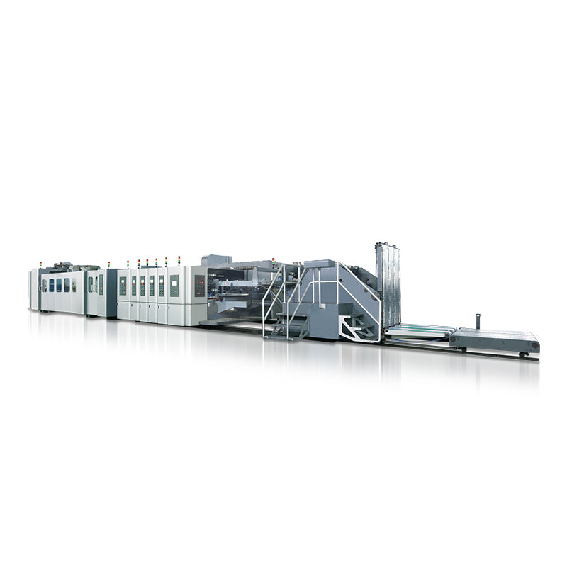 JINCHANG  Fully automatic printing slotting, die-cutting, gluing box linkage line  Industrial CNC machine tools