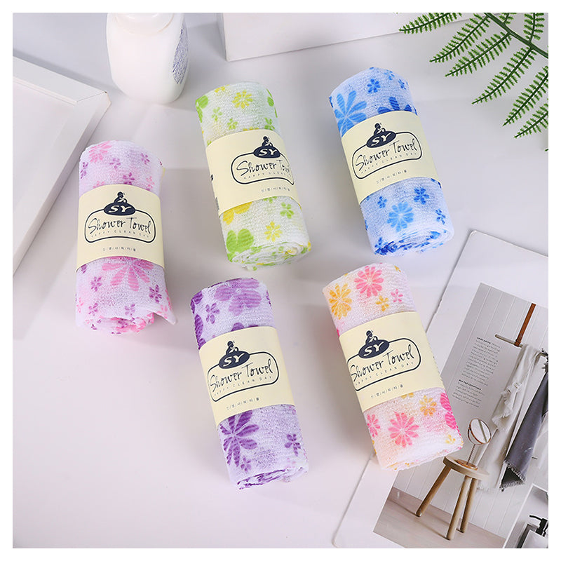 SHALI  Bath towel five-color printing adult double-sided Korean bath towel household bathing wholesale does not hurt the skin skin-friendly under the mud