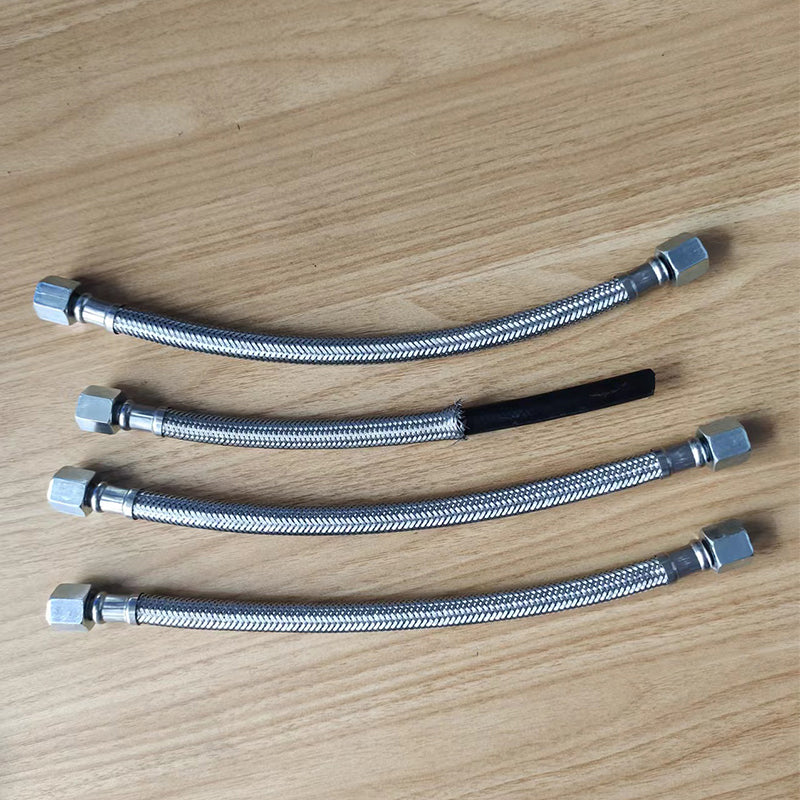 Shengjin Mute oil free air compressor inlet and outlet gas metal high pressure hose M14*1.5 connector/pipe diameter Φ12mm, M16*1.5 connector   (Price please ask customer service)
