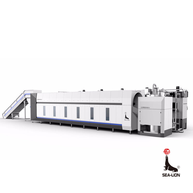 Sea-lion Tunnel type continuous large washing dragon(Price please ask customer service) automatic feeding Washing equipment high efficiency and energy saving
