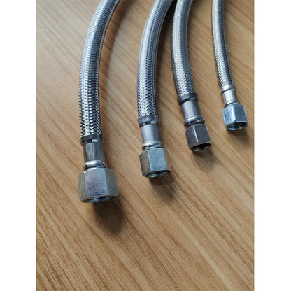 Shengjin Mute oil free air compressor inlet and outlet gas metal high pressure hose Thread 19mm, that is, 3/4*16 tooth joint/pipe diameter Φ15mm or 20mm(Price please ask customer service)