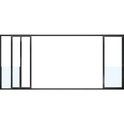 Shengmilan 131 Monorail broken bridge side compression window(Price please ask customer service)  Narrow side sliding door hollow glass window