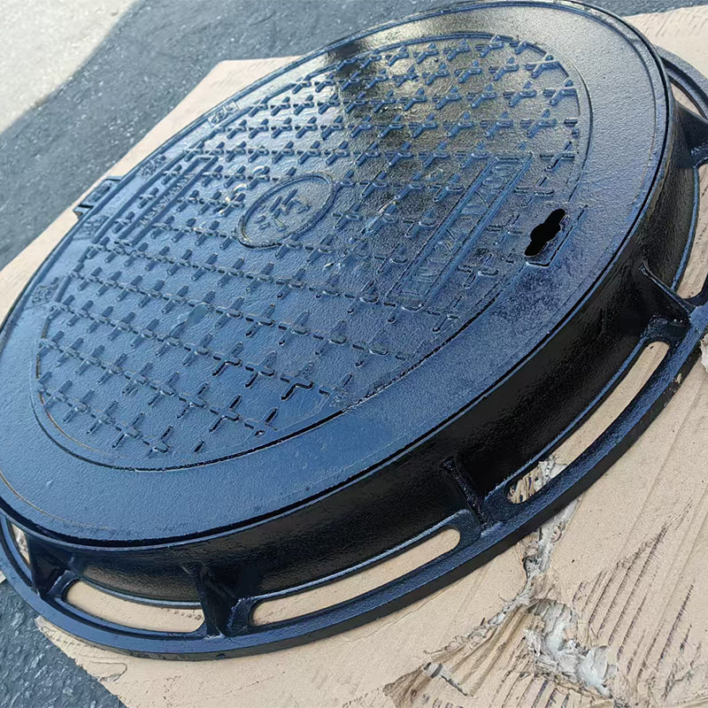 Honghua Ductile cast iron manhole cover DN600 Drainage ditch cover Castor overflow well