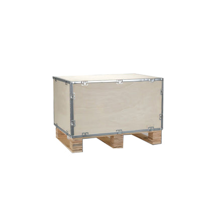 XiongCan Fumigation-free steel belt packing box Thickened plywood export wooden crate fumigation-free card buckle edge steel belt wooden box logistics air transportation packaging wooden box(Price please ask customer service)Export equipment Packing