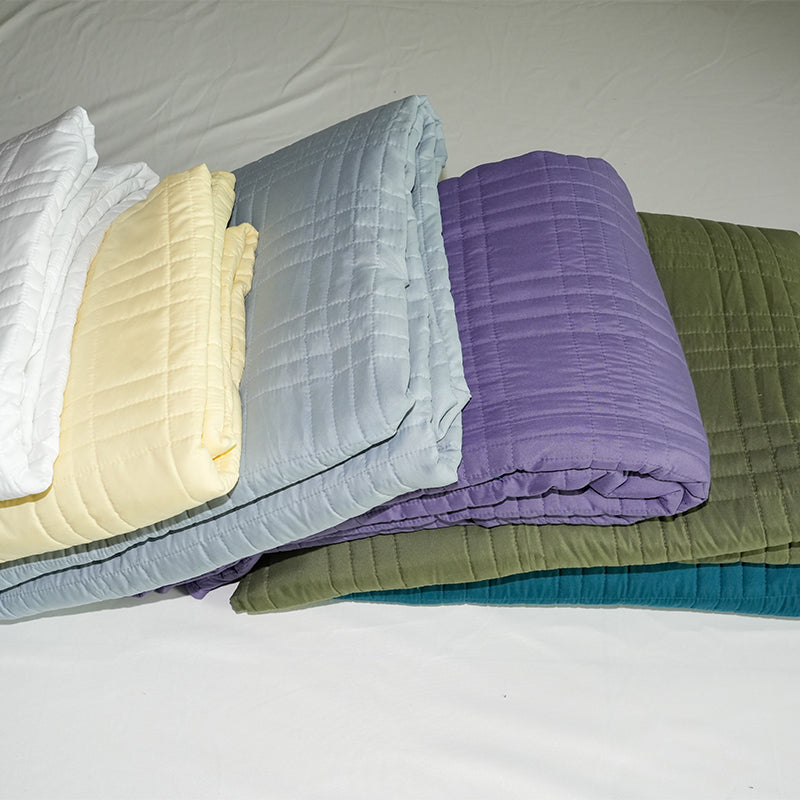 JingWei Brushed Fabric Plaid Quilt(Price please ask customer service)Household Thin