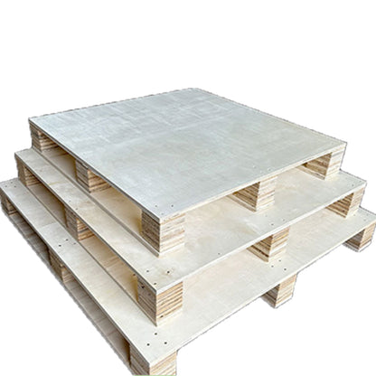 XiongCan Fumigation-free wooden pallet Fumigation-free export plywood pallet four sides into the fork wooden pallet logistics turnover warehousing forklift wooden pallets(Price please ask customer service)Cargo pallets Solid wood