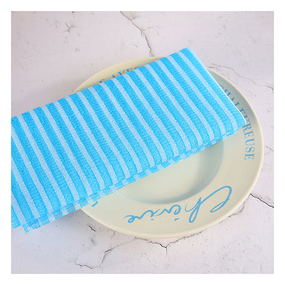 SHALI  Japan Bath Yuzaier Striped Nylon Bath TowelJapanese Long Striped Bath TowelColorful Striped Sauna TowelBack Towel