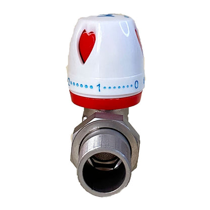 Bozheng Brass Angle manual temperature control valve 15(large)(Price please ask customer service)  Angle valve aluminum-plastic temperature control valve