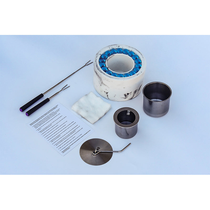 HULI  Round stove with stained glass beads HP-014 High temperature resistant brazier can be customized for high-end braziers