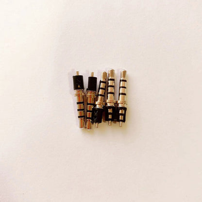 JIAJING  2.5 Quadrupole pins  Earphone pin gold-plated quadrupole audio plug, power interface plug