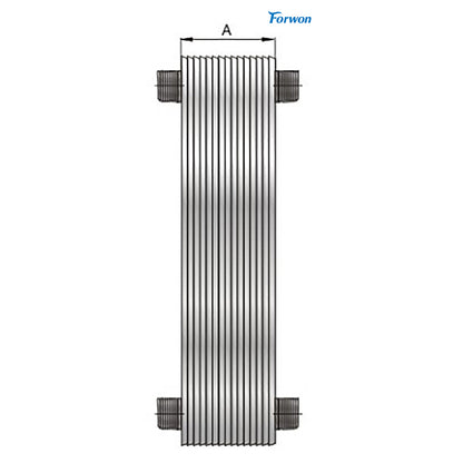 FENGHUANG  Brazed plate heat exchanger FHC030B  Machine oil water cooling heat exchanger hydraulic oil heat dissipation