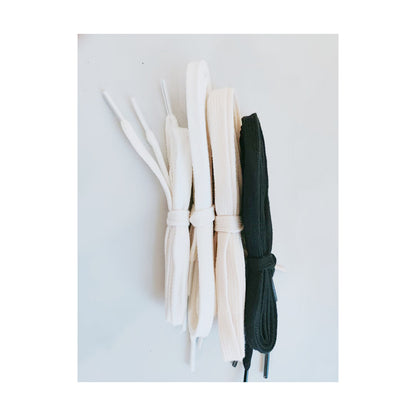 HUALIAN  Single color polyester/cotton shoelace