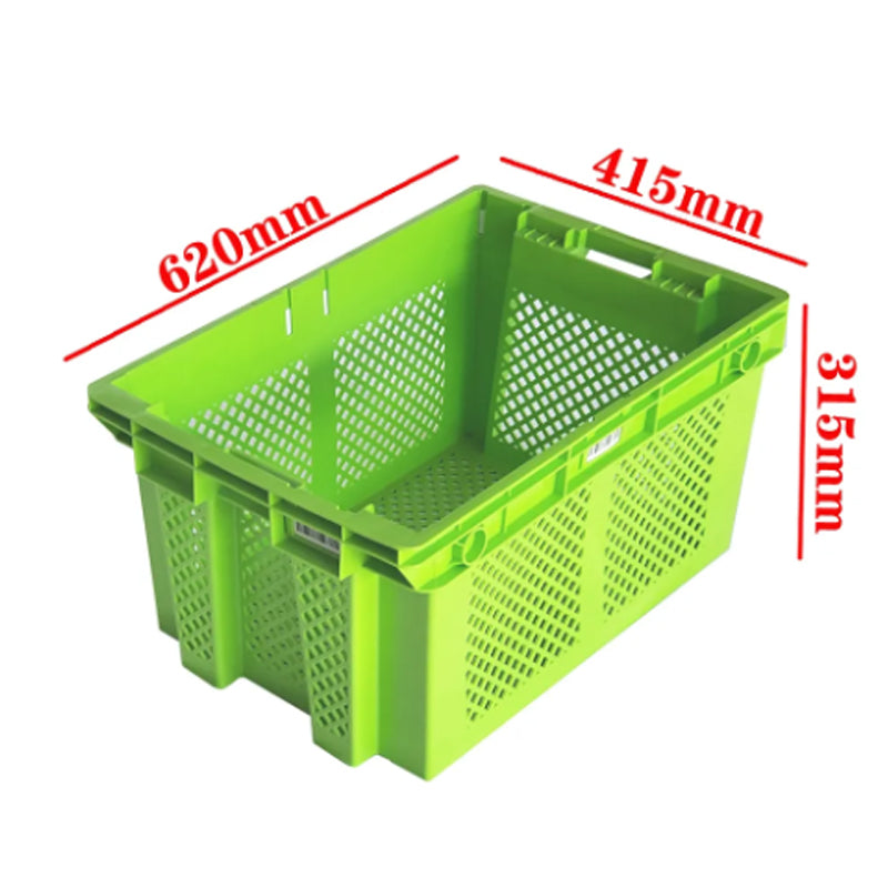 fushida Mesh rollover box（Starting batch 500） Thickened plastic basket turnover box fruit frame