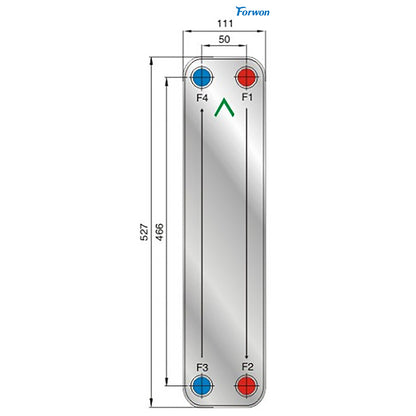 FENGHUANG  Brazed plate heat exchanger FHC052  Ultra-low temperature air energy heat pump enthalpy economy  Dry machine Heat exchanger, stack machine, plate change