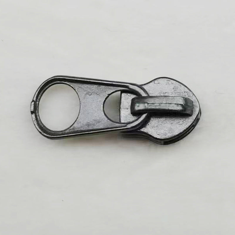 ANXIN  Wholesale short film zipper puller 5# nylon reverse wear zipper puller luggage reverse wear clip slider document bag small slider  Metal zipper head detachable zipper head