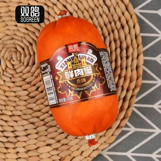 SOGREEN FOOD Double Pigeon Shijiazhuang Fresh Meat Castle Ham Sausage Instant Sausage Smoked Sausage Pork Multi Ham for Drinking Large Ham Meat Sausage Sliced and fried Drinks