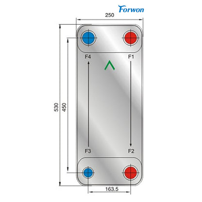 FENGHUANG  Brazed plate heat exchanger FHC120G  Air conditioning air can cold and hot water unit   Dry machine Heat exchanger, stack machine, plate change