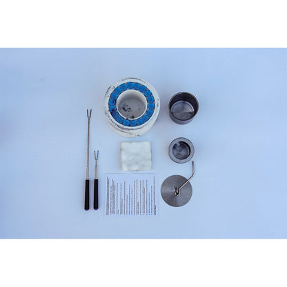 HULI  Round stove with stained glass beads HP-014 High temperature resistant brazier can be customized for high-end braziers