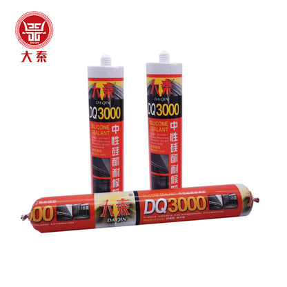 DAQIN  3000 neutral silicone weather-resistant adhesive  Medium size silicone weather resistant adhesive, strong waterproof sealant, glass adhesive waterproof