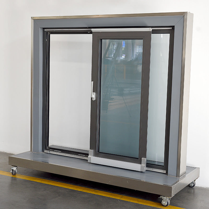 JIEJIE  100 series inverted drift window  Sound insulation windows, PVC laminated glass, customized bridge cut aluminum sealed balcony windows