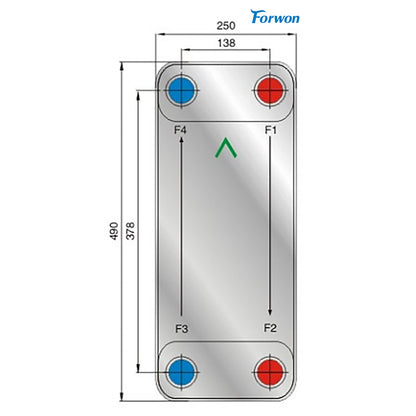 FENGHUANG  Brazed plate heat exchanger FHC136  Air conditioning air can cold and hot water unit  Economizer, evaporator, condenser