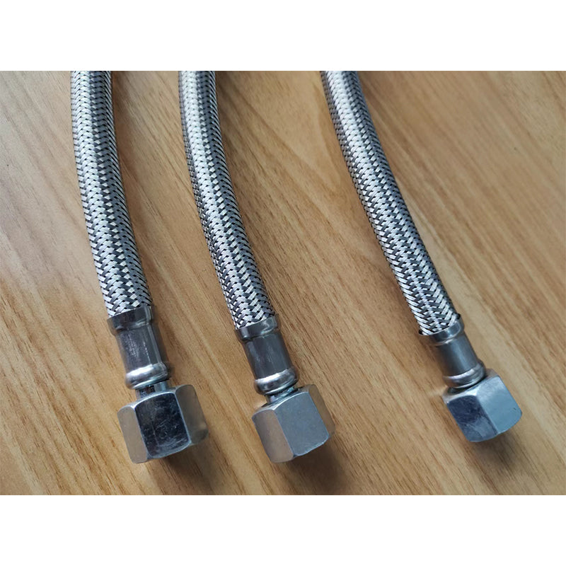 Shengjin Mute oil free air compressor inlet and outlet gas metal high pressure hose Thread 19mm, that is, 3/4*16 tooth joint/pipe diameter Φ15mm or 20mm(Price please ask customer service)