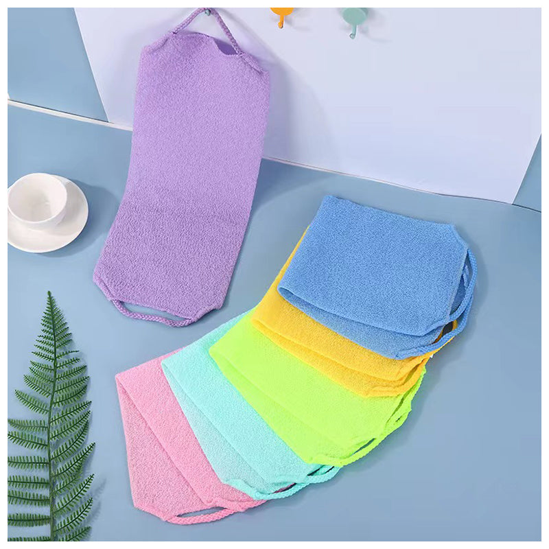 SHALI  Stretchable Back Strip, Stretchable Bath Towel, Long Sauna Towel Bath Towel  Thickening and exfoliating