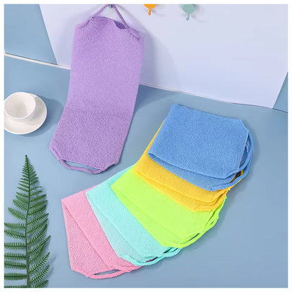 SHALI  Stretchable Back Strip, Stretchable Bath Towel, Long Sauna Towel Bath Towel  Thickening and exfoliating
