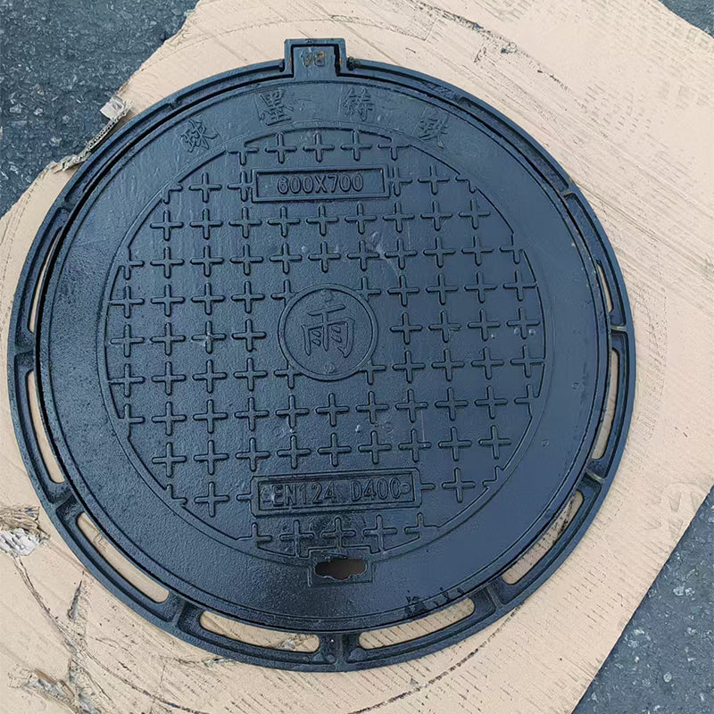 Honghua Ductile cast iron manhole cover DN600 Drainage ditch cover Castor overflow well