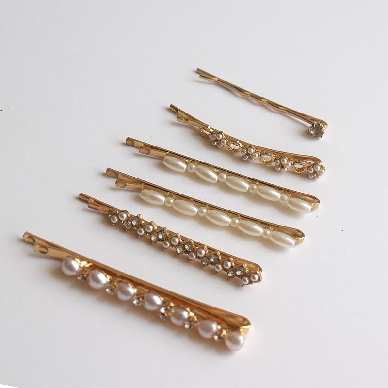 CHUANYANG  Straight clip hairpins  Internet celebrity minimalist card issuance, one character card issuance, bangs card issuance