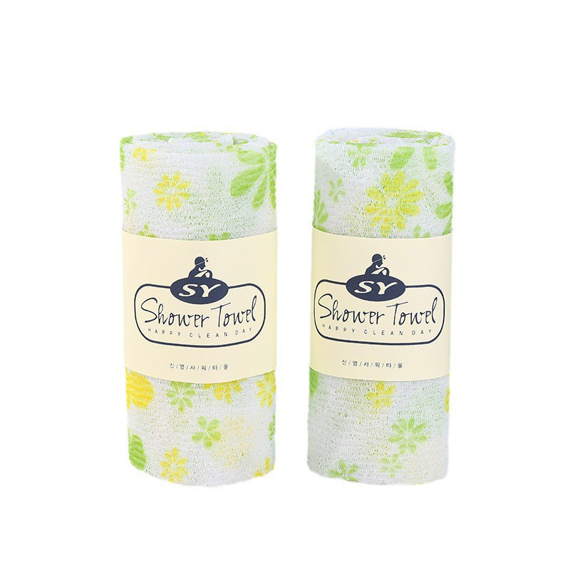 SHALI  Bath towel five-color printing adult double-sided Korean bath towel household bathing wholesale does not hurt the skin skin-friendly under the mud