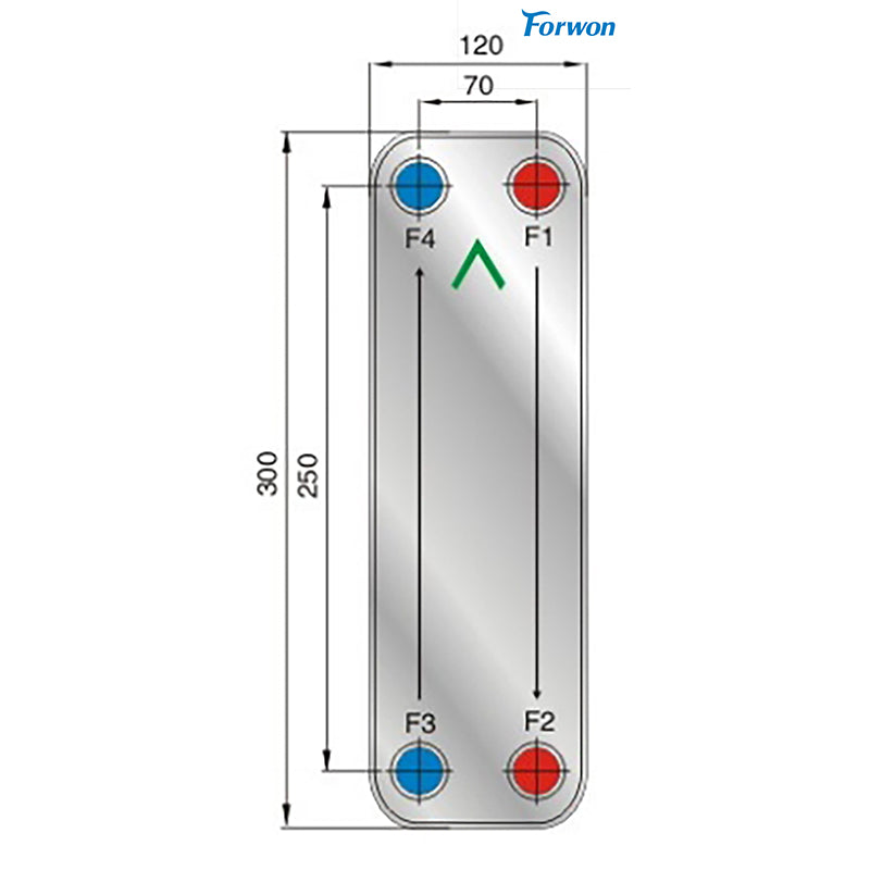 FENGHUANG  Brazed plate heat exchanger FHC030B  Machine oil water cooling heat exchanger hydraulic oil heat dissipation