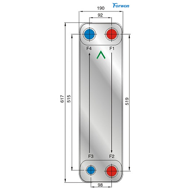 FENGHUANG  Brazed plate heat exchanger FHC095  Hot and cold air cooled air conditioning evaporative plate chiller Air conditioning heat pump