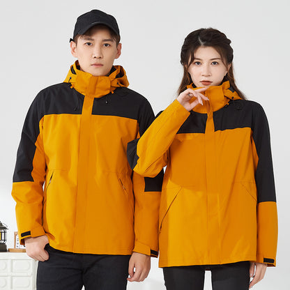 ZHENGNENGLIANG  Outdoor casual jacket 2208 Customized waterproof assault suit for couples, outdoor windproof jacket, outdoor detachable windproof jacket