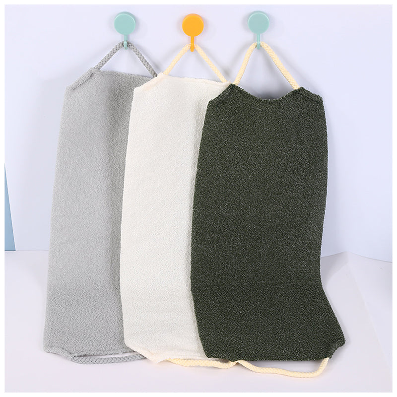 SHALI  Long nylon bath towel thickened back rubbing strong back pulling long strip exfoliation household bath towel mud rubbing artifacts