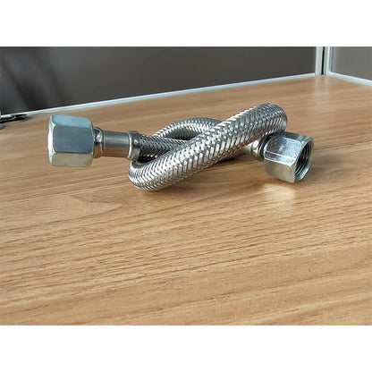 Shengjin Mute oil free air compressor inlet and outlet gas metal high pressure hose Thread 19mm, that is, 3/4*16 tooth joint/pipe diameter Φ15mm or 20mm(Price please ask customer service)