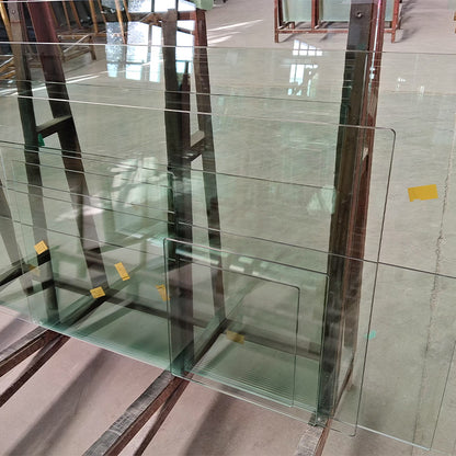 HaoXiang Furniture glass(Price please ask customer service)Minimalist Duplex Desktop coffee table