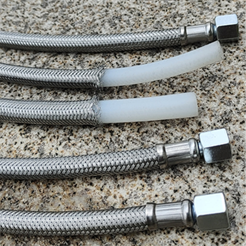 Shengjin Mute oil free air compressor inlet and outlet gas metal high pressure hose M14*1.5 connector/pipe diameter Φ12mm, M16*1.5 connector(Price please ask customer service)