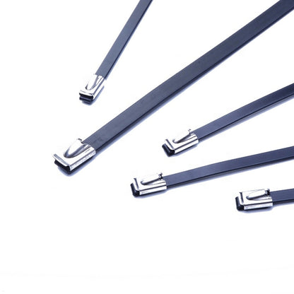 FENGTAI  Metal PVC Covered Stainless Steel Self Locking Cable Tie