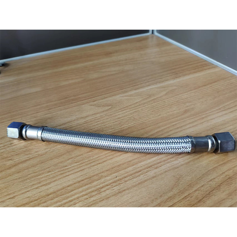 Shengjin Mute oil free air compressor inlet and outlet gas metal high pressure hose Thread 19mm, that is, 3/4*16 tooth joint/pipe diameter Φ15mm or 20mm(Price please ask customer service)